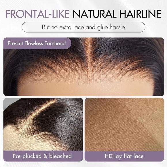 HUMAN HAIR Brazilian 12A, HD Full Lace, Part Any Way,
Thick, Straight Hair 14" - Picture 6 of 14